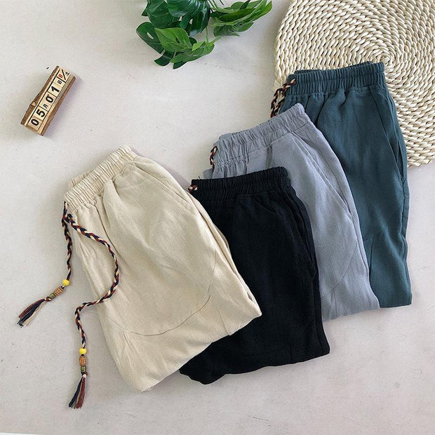 Pure color thin solid color shorts