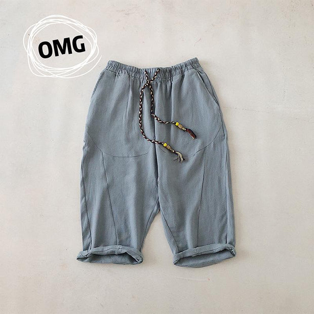 Pure color thin solid color shorts