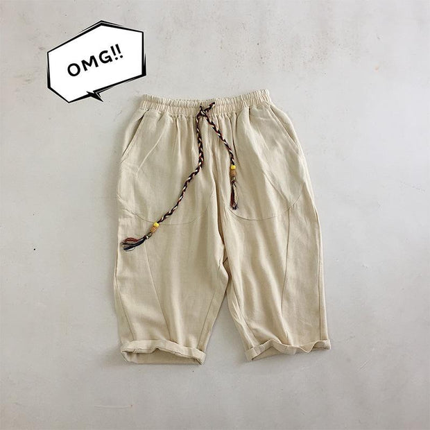 Pure color thin solid color shorts