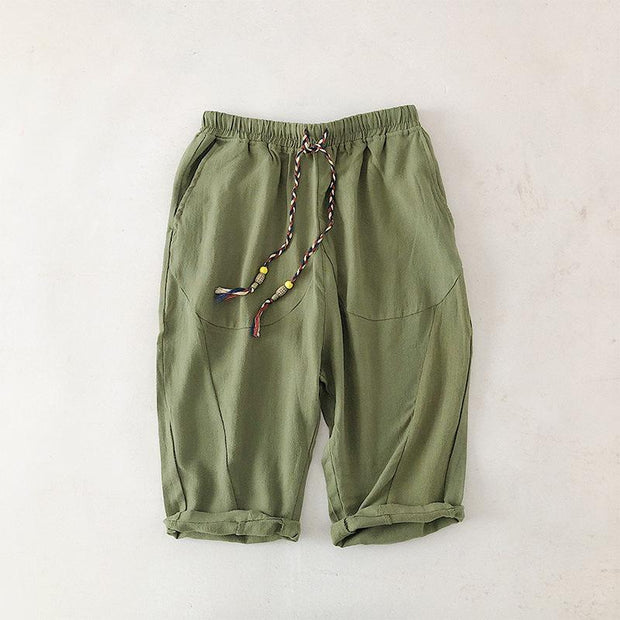 Pure color thin solid color shorts