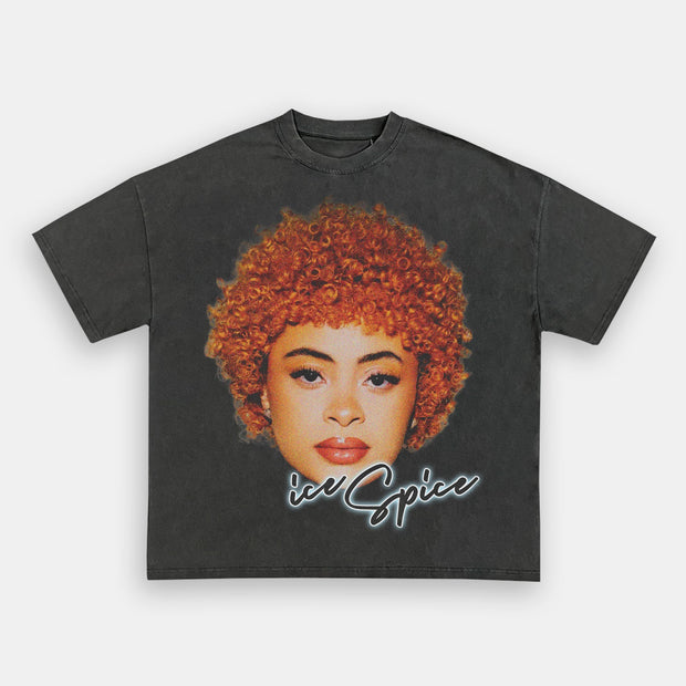Hip-hop head print casual T-shirt