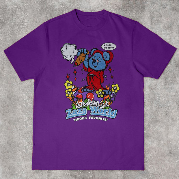 Retro Bear Casual Fashion Short Sleeve T-Shirt