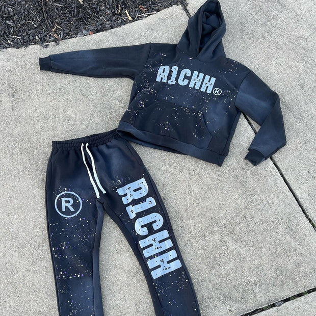 Casual Street Hoodie Pants Two-Piece Set