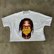 Personalized Character Portrait Print Short Sleeve T-Shirt