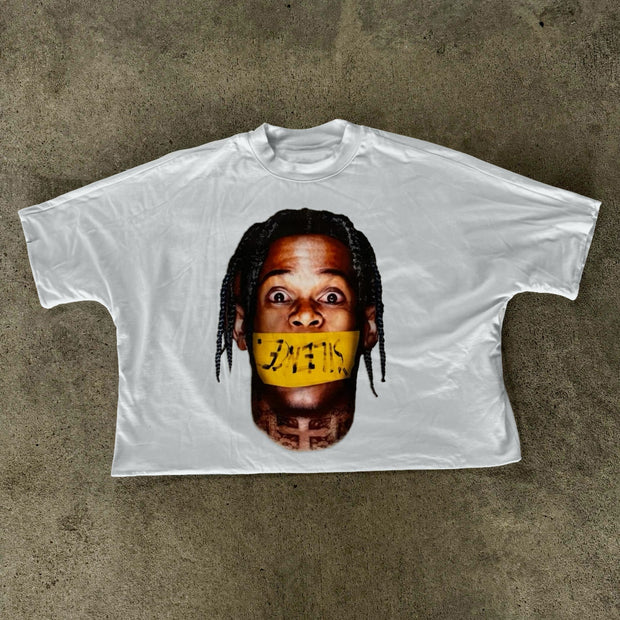 Personalized Character Portrait Print Short Sleeve T-Shirt