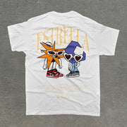 Casual personalized printed round neck T-shirt