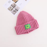 Black retro smiling men and women warm knitted hats