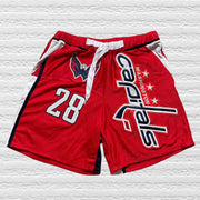 Hockey patchwork shorts