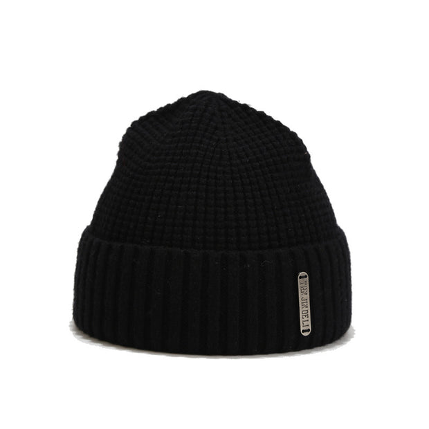 Simple knitted hat solid color casual wild trend woolen hat