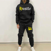 Casual Letters Print Two Piece Set
