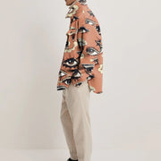 Vintage print fashion lapel jacket