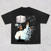 Big event casual street rap print T-shirt