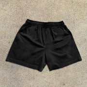 Skull and Bones Print Elastic Shorts