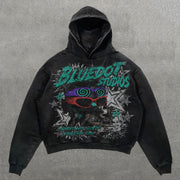 69 print casual street cotton hoodie