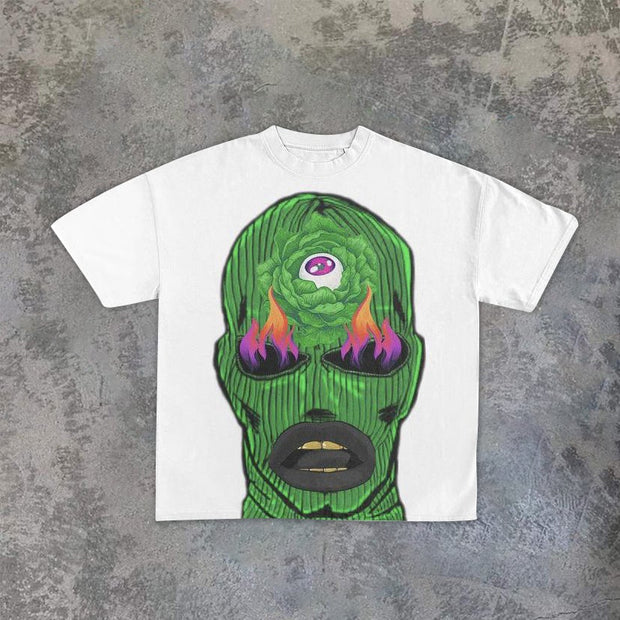 Personalised print short sleeve crewneck t-shirt