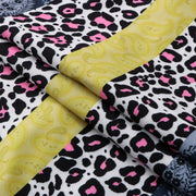 Vintage Leopard Print Stand Collar Street Shorts Set