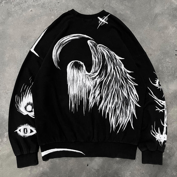 Scythe Grim Reaper Graffiti Sweatshirt
