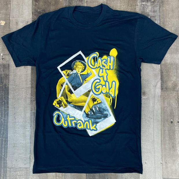 Personalized college style round neck print T-shirt