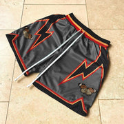 Lightning Butterfly Pattern Casual Mesh Shorts