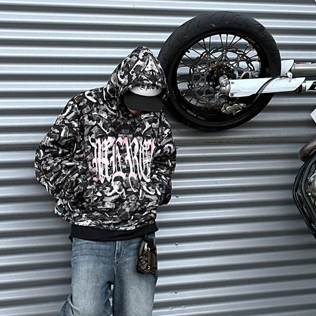 Sakura casual street hoodie