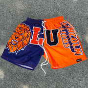 Casual street patchwork mesh shorts