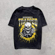 Vintage Hip Hop Print Short Sleeve T-Shirt