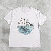Astronaut Design Graphic Short Sleeve T-Shirt