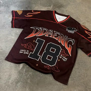 Fashionable star print jersey
