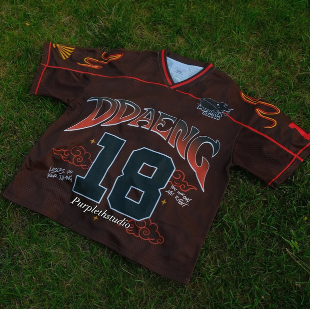 Fashionable star print jersey