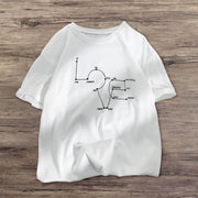 Fashion personality printed round neck short-sleeved T-shirt