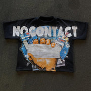 No Contact Print Short Sleeve T-Shirt
