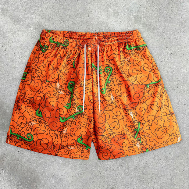 Personality College Style Fashion Loose and Comfortable Mesh Shorts