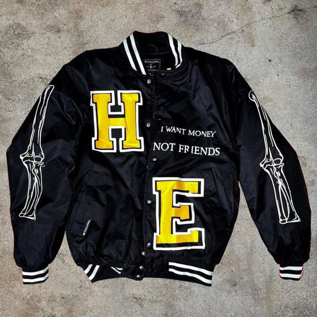 Street casual fashion personality letter pattern jacket