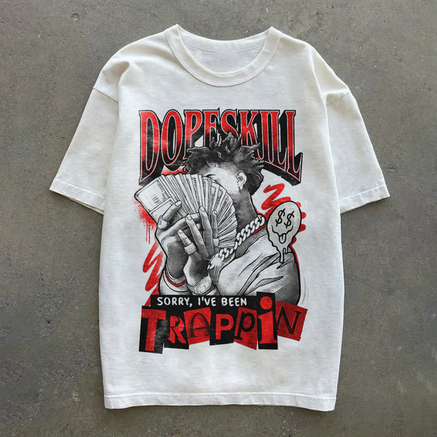 Retro Hip Hop Casual Short Sleeve T-Shirt