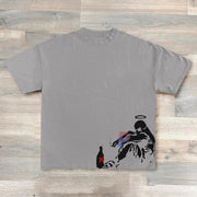 Rather Be Dead Than Cool Print T-Shirt