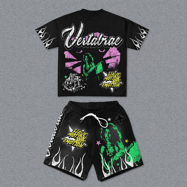 Vintage Street Hip Hop Print Set