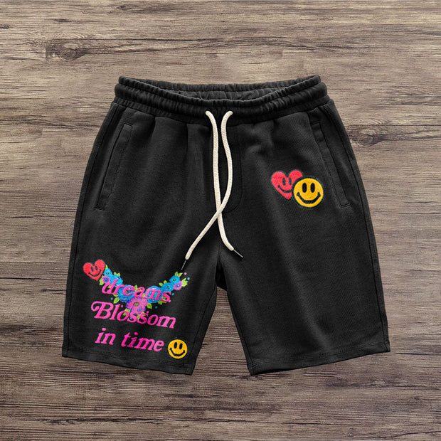 Street style casual retro letter printing T-shirt