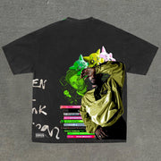 Fashionable personalized printed round neck T-shirt