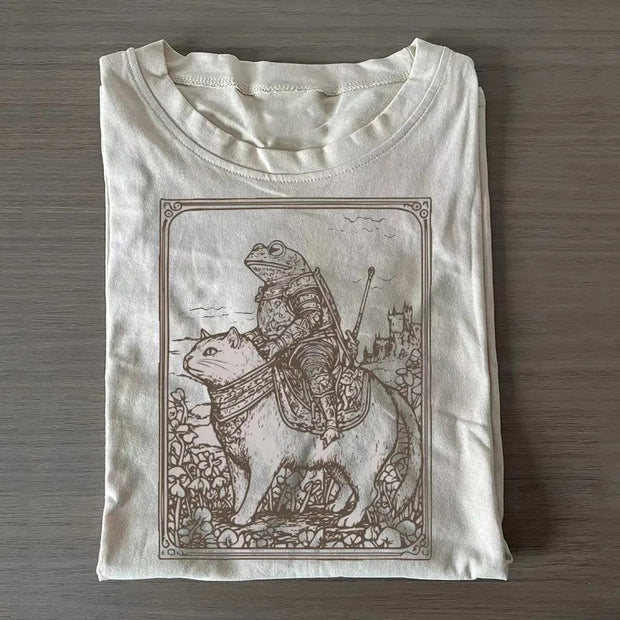 Frog on Cat T-shirt