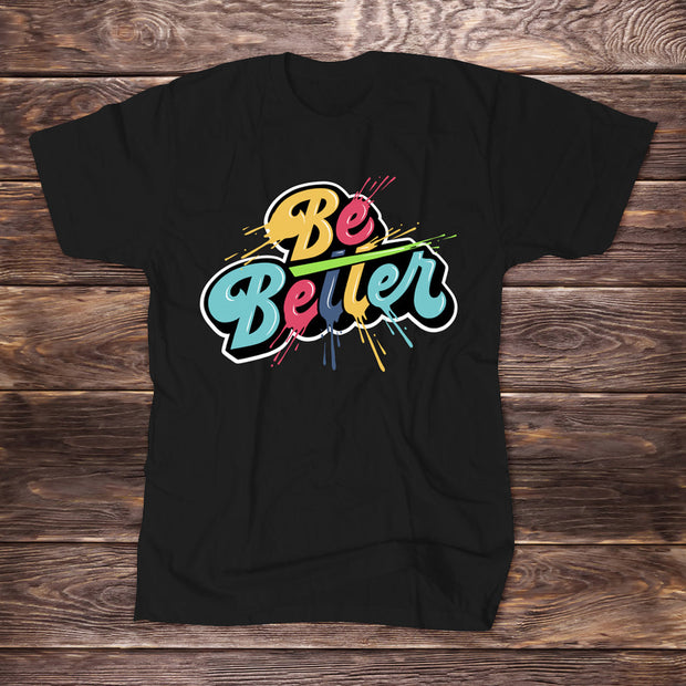 Personalized street text printed short-sleeved T-shirt