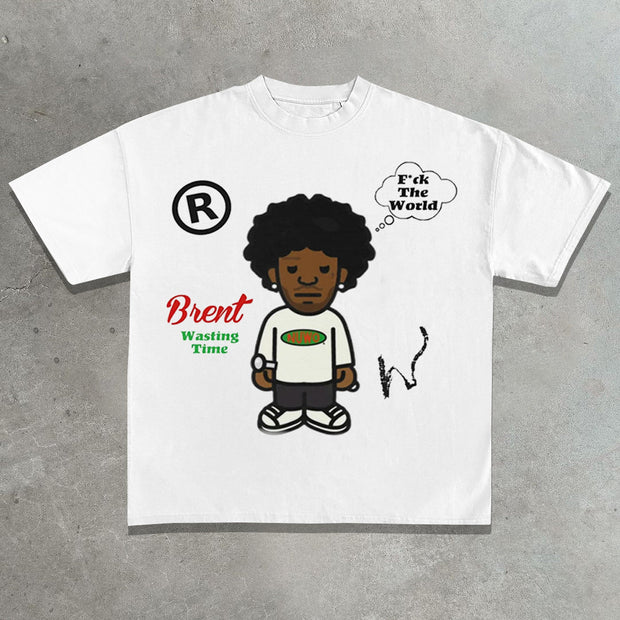 Rap Brent printed T-shirt