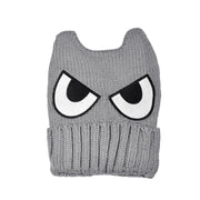 Eye embroidery devil horn hat