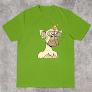 Cartoon personality retro street short-sleeved T-shirt