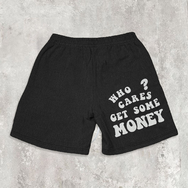 Retro Angel Print Trendy Shorts