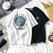 Hip-hop printed short-sleeved T-shirt loose trend