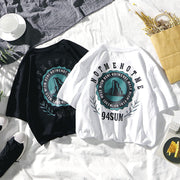 Hip-hop printed short-sleeved T-shirt loose trend