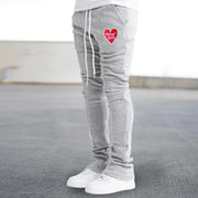 Vintage Embroidery Print Fashion Street Flared Trousers