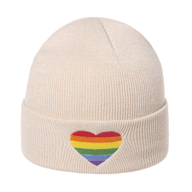 Warm knitted hat gradient love fashion woolen hat