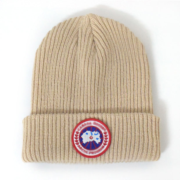 Outdoor warm hat sports cap lengthened thick knitted hat