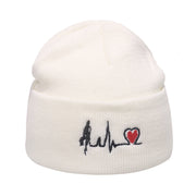 Outdoor hip-hop sun embroidered knitted wool hat